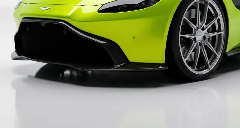 Acid Green coloured PPF on a car