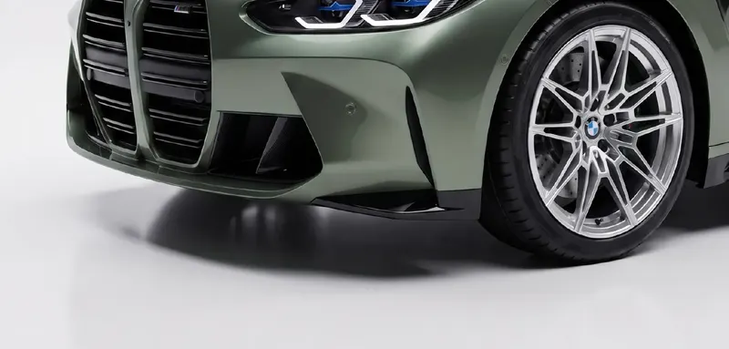 Alpine Green coloured PPF on a car