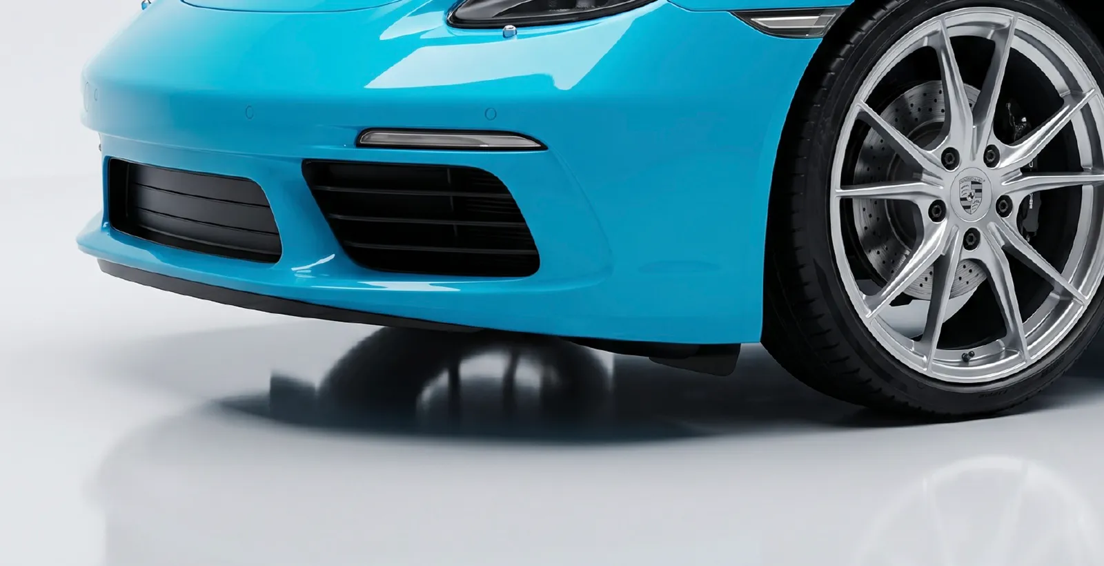Blue Spring VZN coloured PPF installed on a car