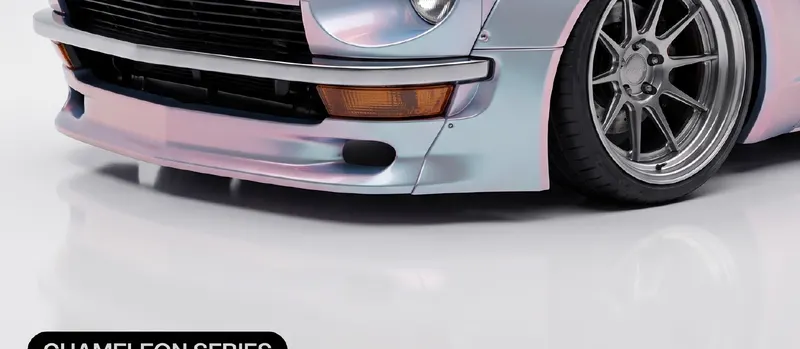 Cherry Blossom coloured PPF on a car