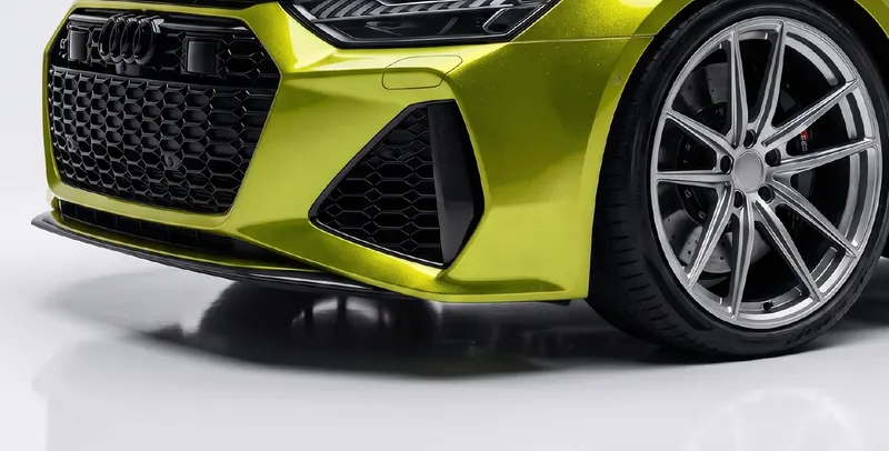 Mamba Green coloured PPF on a car