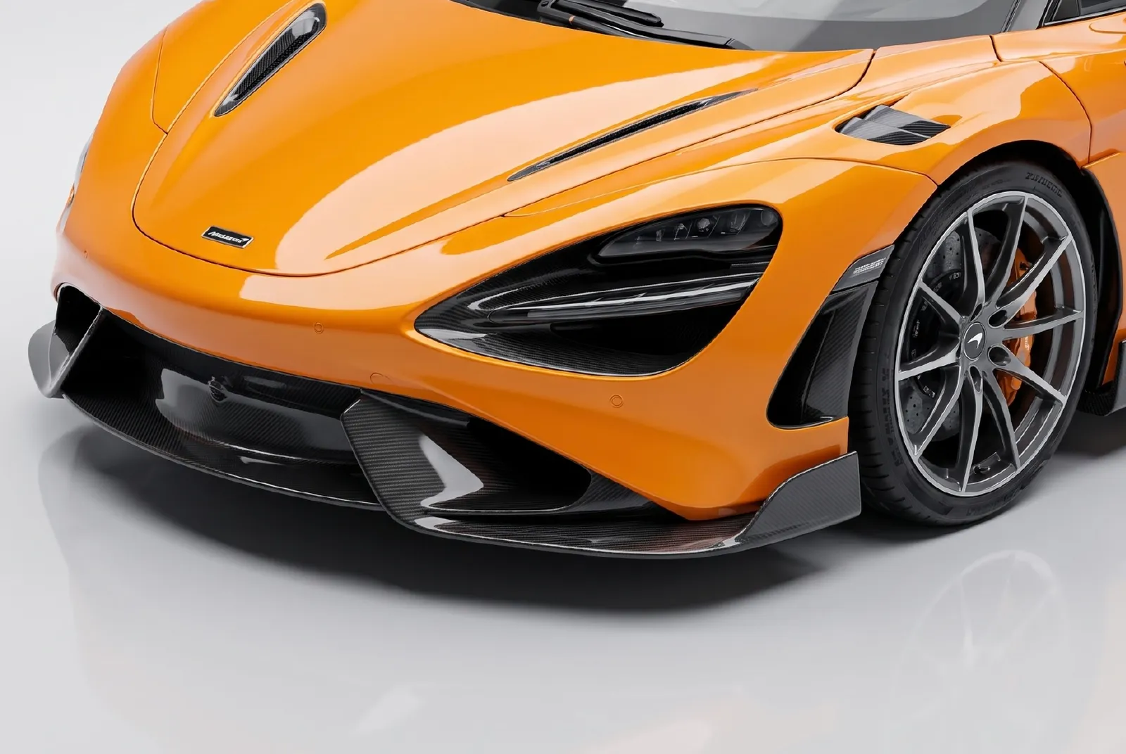 McLaren Orange VZN coloured PPF installed on a car