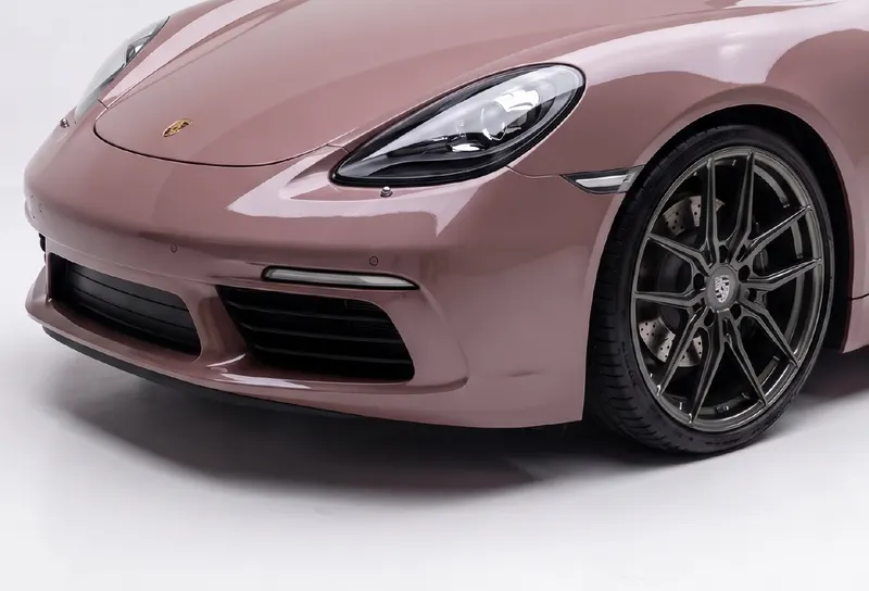 Milan Rose coloured PPF on a car