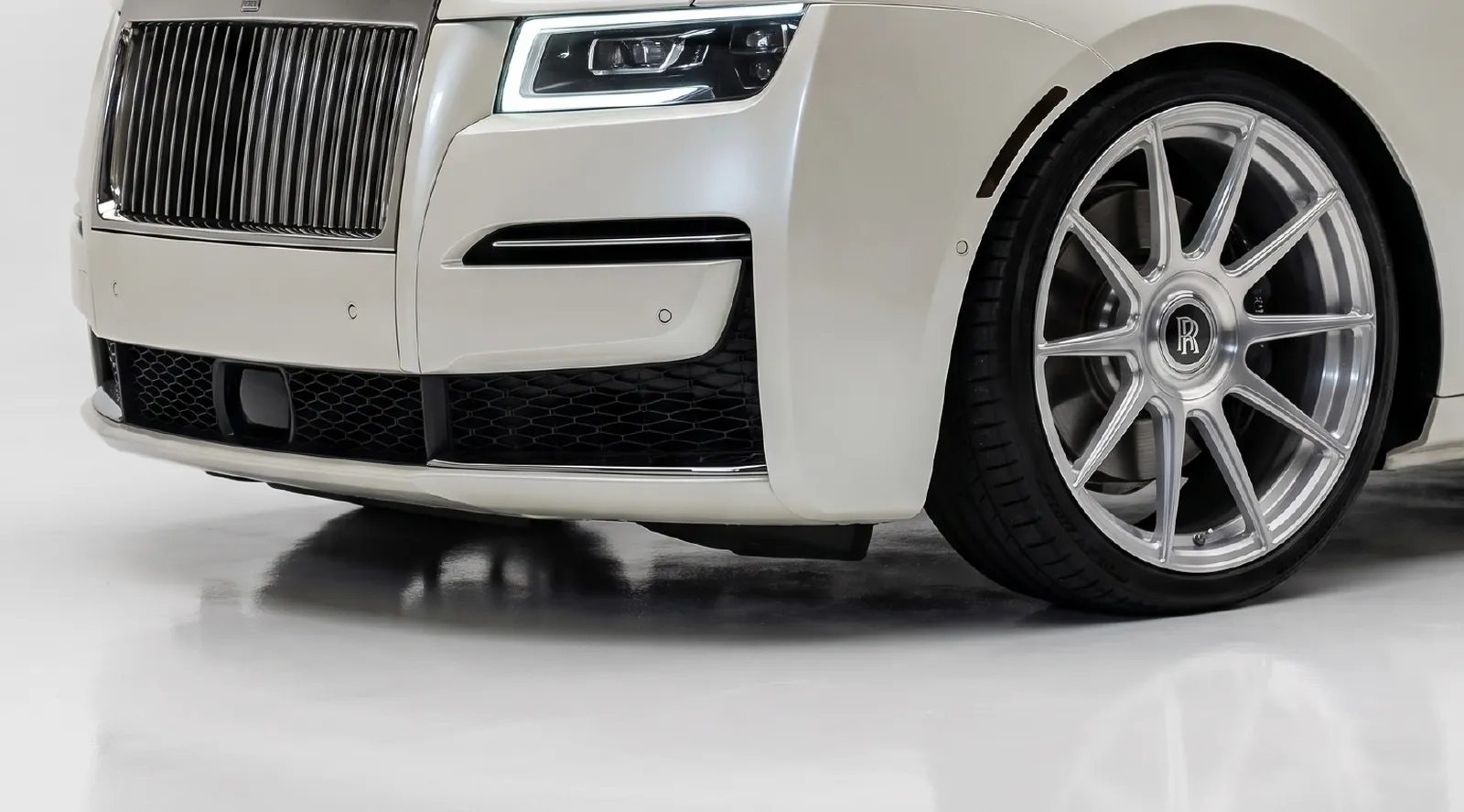 Pearl White coloured PPF on a real car