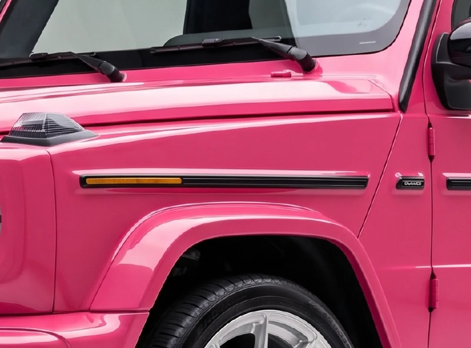 Ruby Pink VZN coloured PPF installed on a car